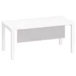 Voile de fond m&eacute;lamin&eacute; L 160 aluminium photo du produit