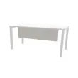 Voile de fond m&eacute;lamin&eacute; L 160 aluminium photo du produit