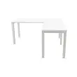 Retour BRUXELLES 98 x 60 plateau blanc-pieds alu photo du produit