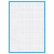 Bloc de 30 feuilles de fiches bristol bleues A5 5x5 photo du produit