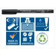 Feutre permanent universel Lumocolor - 0.6 mm - Noir - Staedtler photo du produit