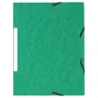 10 Chemises 3 rabats &agrave; &eacute;lastiques - Dos 1,5 cm - Vert - Exacompta photo du produit