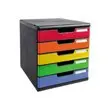 Module de classement 5 tiroirs Modulo glossy assortis - EXACOMPTA photo du produit