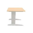 Table 80 x 80 hêtre - pieds aluminium photo du produit