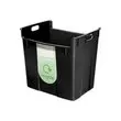 Corbeille à papier - 40L - Noir - LEITZ photo du produit