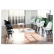 2 Fauteuils WISEMAN pieds hêtre assise blanche montés photo du produit