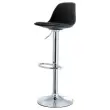 2 Tabourets BOBBA pied alu assise noire photo du produit