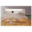 Table EASYDESK ronde &Oslash;115cm pied blancplateau h&ecirc;tre photo du produit