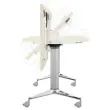 Table rabattable avec roulettes - 150x70 - Hêtre/alu photo du produit