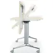 Table rabattable avec roulettes - 190 x 70 cm - Hêtre et alu - Angle à droite photo du produit