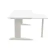 Bureau BUENOS AIRES compact retour à gauche blanc/alu, L180 photo du produit