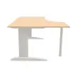 Bureau BUENOS AIRES compact retour &agrave; gauche h&ecirc;tre/alu, L180 photo du produit