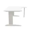 Bureau BUENOS AIRES compact retour à droite blanc/alu, L180 photo du produit