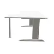 Bureau BUENOS AIRES compact retour à droite blanc/alu, L180 photo du produit
