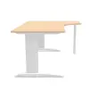 Bureau BUENOS AIRES compact retour à droite hêtre/blanc, L180 photo du produit