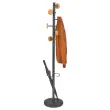 Portemanteau 6 patères bois MUSIC - Noir - ALBA photo du produit
