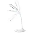 Lampe de bureau &agrave; bras flexible Mika &ndash; Eclairage LED &ndash; 6W &ndash; Blanc &ndash; Aluminor photo du produit