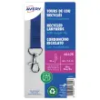 10 Tours de cou recycl&eacute;s - Avec mousqueton - Bleu - Avery photo du produit