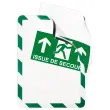 2 Pochettes d'affichage adh&eacute;sives Security A4 Vert/blanc DJOIS photo du produit