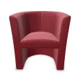 Si&egrave;ge une place simili cuir rouge photo du produit