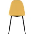 2 Chaises MUST H87 x P54 x L45 cm pied noir assise safran photo du produit