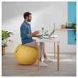 Ballon assise ergonomique Ergo Cosy Active - Diamètre 65 cm - Jaune - LEITZ photo du produit
