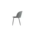 2 Fauteuils Must Pied noir assise grise mont&eacute;s photo du produit
