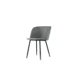 2 Fauteuils Must Pied noir assise grise mont&eacute;s photo du produit