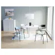 2 Chaises bistro pieds noirs assise noire photo du produit