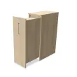 Tour de rangement - Ouverture à droite - H 130 cm - Acacia clair photo du produit
