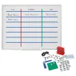 Planning magn&eacute;tique Kanban - 120 x 90 cm - Cases 25 mm - BI-OFFICE photo du produit