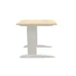 Table 80 x 80 acacia clair - pieds aluminium photo du produit