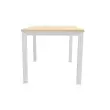 Bureau BRUXELLES 120 x 80 acacia- pieds blancs photo du produit