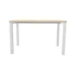 Bureau BRUXELLES 120 x 80 acacia- pieds blancs photo du produit