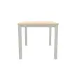 Bureau BRUXELLES 120 x 80 acacia - pieds  aluminium photo du produit