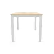 Bureau BRUXELLES 140 x 80 acacia - pieds blancs photo du produit