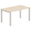 Bureau BRUXELLES 140 x 80 acacia - pieds aluminium photo du produit