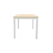 Bureau Bruxelles &ndash; 160 x 80 cm &ndash; Plateau acacia et pieds blancs - FIDUCIAL photo du produit