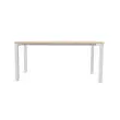 Bureau BRUXELLES 180 x 80 acacia - pieds blancs photo du produit