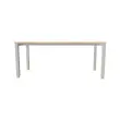 Bureau BRUXELLES 180 x 80 acacia - pieds aluminium photo du produit