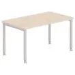 Table140 x 80 acacia clair - pieds aluminium photo du produit