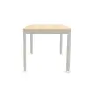Table140 x 80 acacia clair - pieds aluminium photo du produit