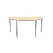 Complément demi rond 160 acacia clair/alu photo du produit