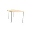Complément demi rond 160 acacia clair/alu photo du produit