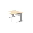 Bureau BUENOS AIRES compact retour à droite acacia/blanc, L160 photo du produit