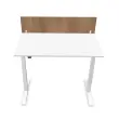 Cloisonnette pour bureau L 140 noyer/blanc photo du produit