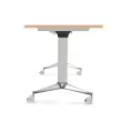 Table rabattable - 120 x 70 cm - H&ecirc;tre/Alu photo du produit