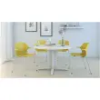 Table réunion ronde diam. 116 cm acacia/aluminium photo du produit
