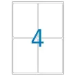25 Planches d'étiquettes enlevables laser99,1x139 mm 100 étiq/boîte photo du produit
