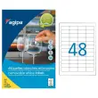 25 Planches d'étiquettes enlevables laser45,7x21,2 mm 1200 étiq/boîte photo du produit